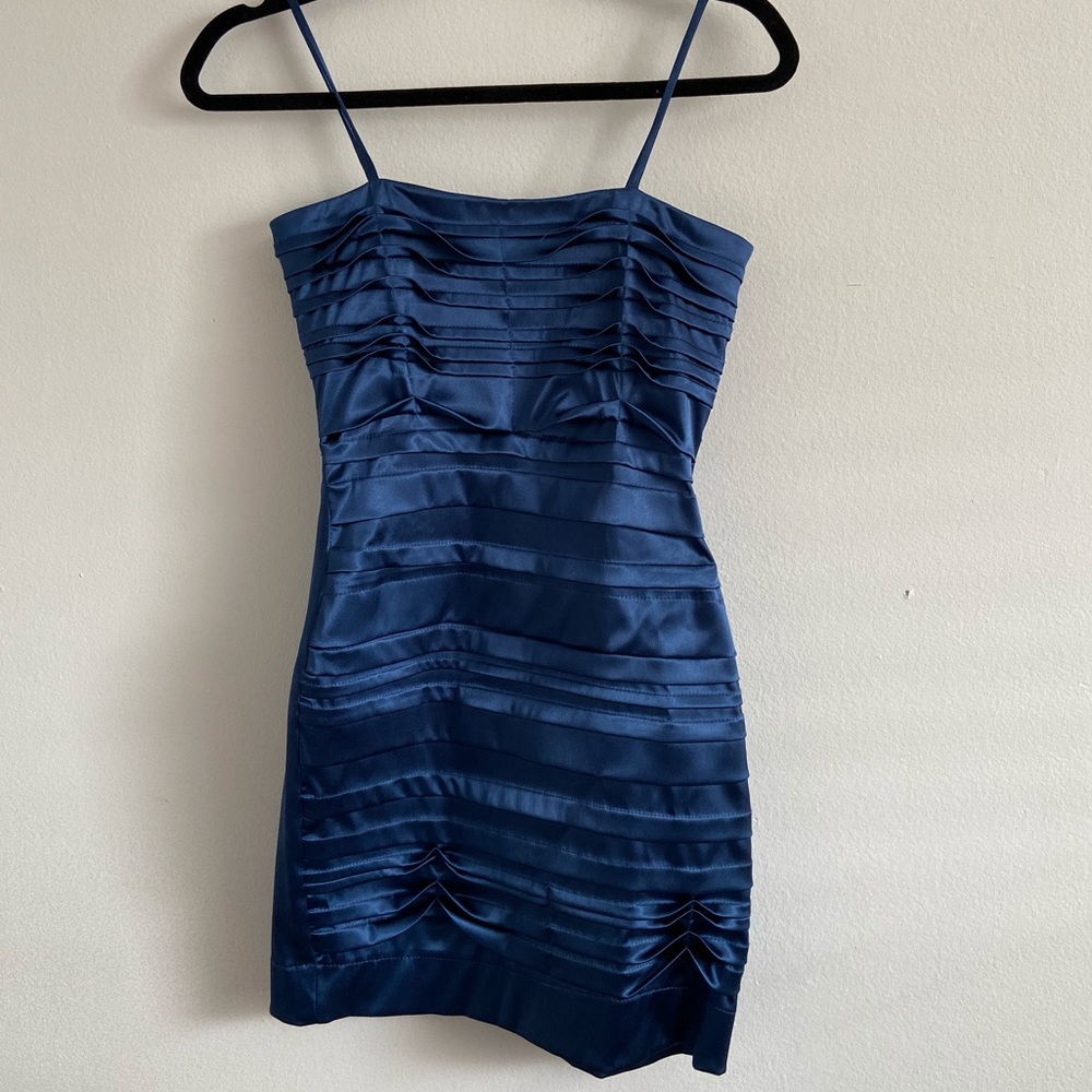 Navy cocktail dress